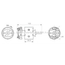 MS8783 AVA QUALITY COOLING Вентилятор салону