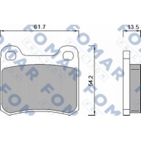FO 421381 FOMAR Friction Комплект гальмівних колодок дисковий гальм