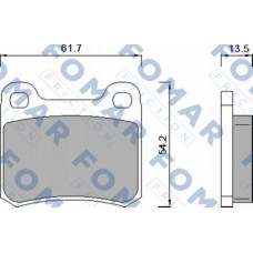 FO 421381 FOMAR Friction Комплект гальмівних колодок дисковий гальм