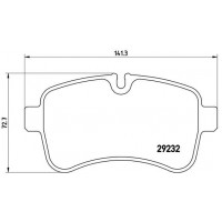 P A6 027 BREMBO Комплект гальмівних колодок дисковий гальм