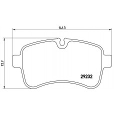 P A6 027 BREMBO Комплект гальмівних колодок дисковий гальм