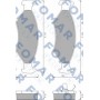 FO 430981 FOMAR Friction Комплект гальмівних колодок дисковий гальм