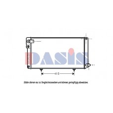 161070N AKS DASIS Радіатор охолодження двигуна