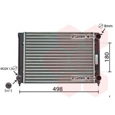58002040 VAN WEZEL Радіатор охолодження двигуна