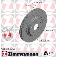 590.2834.52 ZIMMERMANN Гальмівний диск