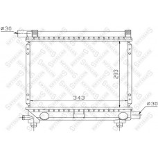10-25057-SX STELLOX Радіатор охолодження двигуна