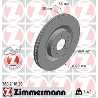 380.2118.20 ZIMMERMANN Гальмівний диск