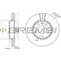 CD7204V BREMSI Гальмівний диск