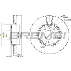 CD7204V BREMSI Гальмівний диск