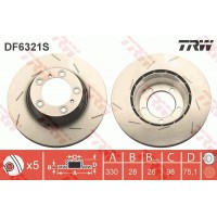DF6321S TRW Гальмівний диск