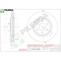 V568 PILENGA Гальмівний диск
