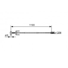 1 987 482 043 BOSCH Тросик, cтояночный тормоз