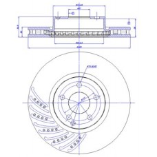 142.1437 CAR Гальмівний диск