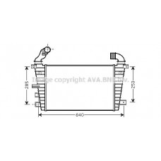 Интеркулер AVA QUALITY COOLING OL4416