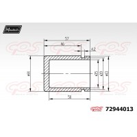 72944013 MAXTECH Поршень корпус скоби гальма