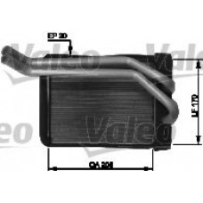 812432 VALEO Теплообмінник обігрів салону