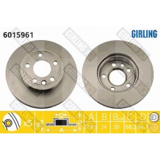6015961 GIRLING Гальмівний диск