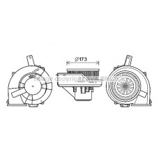 ST8047 AVA QUALITY COOLING Вентилятор салону
