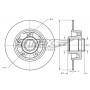 TX 73-561 TOMEX Brakes Гальмівний диск