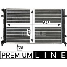 CR 30 000P MAHLE Радіатор охолодження двигуна