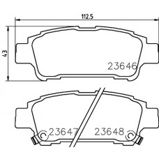 8DB 355 027-781 HELLA PAGID Комплект гальмівних колодок дисковий гальм