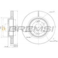 CD7182V BREMSI Гальмівний диск