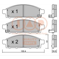 704-12034P IAP QUALITY PARTS Комплект гальмівних колодок дисковий гальм