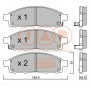 704-12034P IAP QUALITY PARTS Комплект гальмівних колодок дисковий гальм