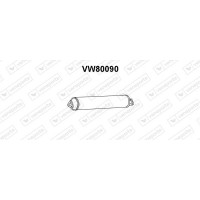 VW80090 VENEPORTE Предглушник вихлопних газів
