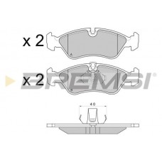 BP2704 BREMSI Комплект гальмівних колодок дисковий гальм