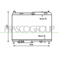 FD342R001 PRASCO Радіатор охолодження двигуна