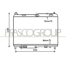 FD342R001 PRASCO Радіатор охолодження двигуна