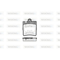 P6093.00 WOKING Комплект гальмівних колодок дисковий гальм