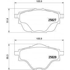 FK20282 KAISHIN Комплект гальмівних колодок дисковий гальм