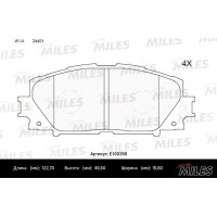 E100358 MILES Комплект гальмівних колодок дисковий гальм