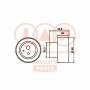 127-21051 IAP QUALITY PARTS Натяжний ролик ремінь ГРМ