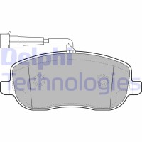 LP2024 DELPHI Комплект гальмівних колодок дисковий гальм