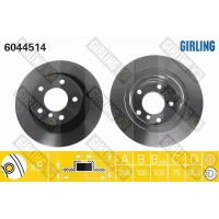 6044514 GIRLING Гальмівний диск