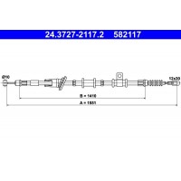 24.3727-2117.2 ATE Тросик, cтояночный тормоз