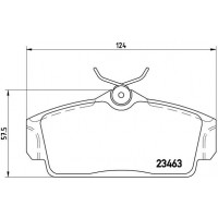 P 56 036 BREMBO КомплеК т гальмівних колодок, дискове гальмо