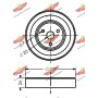 03.81691 AUTOKIT Паразитный / ведущий ролик, Поліклиновий ремінь