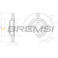 CD8203V BREMSI Гальмівний диск