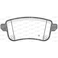 BPA1387.10 OPEN PARTS Комплект гальмівних колодок дисковий гальм