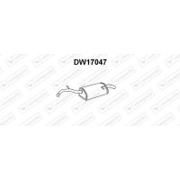 DW17047 VENEPORTE Глушник вихлопних газів кінцевий