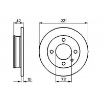 0 986 478 068 BOSCH Гальмівний диск