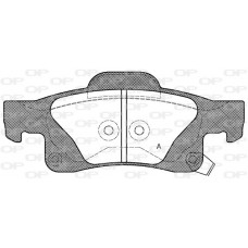 BPA1446.02 OPEN PARTS Комплект гальмівних колодок дисковий гальм
