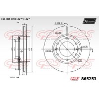 865253 MAXTECH Гальмівний диск