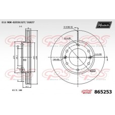 865253 MAXTECH Гальмівний диск