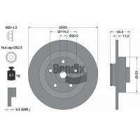 BDS1285 BENDIX Braking Гальмівний диск