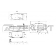 BS-1299 ZEKKERT КомплеК т гальмівних колодок, дискове гальмо